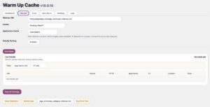 Warm Up Cache Plugin for WordPress